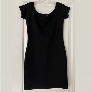 Off-the-shoulder Aqua bodycon dress